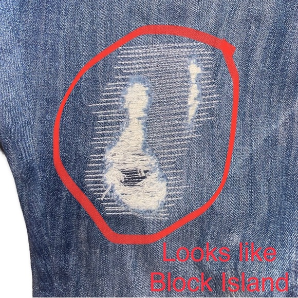 EXPRESS Distressed Pull On Mid Rise Jean Legging 6L - Picture 13 of 13